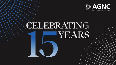 AGNC Celebrating 15 Years logo